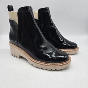Dolce Vita Huey H2O Women's Patent Leather Ankle Boot Booties Black Size 6